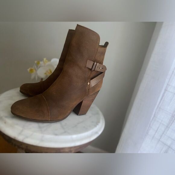 RAG & BONE Kinsey Distressed Leather Ankle Boots Size 41 US 11 - Picture 8 of 14